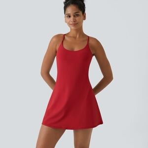 HALARA red workout dress